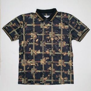 Suslo Couture Black & Gold Polo